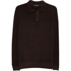 Daniele Fiesoli - Bruine Polo Hals Trui - Heren - Knitwear