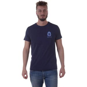 Versace Jeans Couture, Heren, Tops, Blauw, Maat: L Jersey,