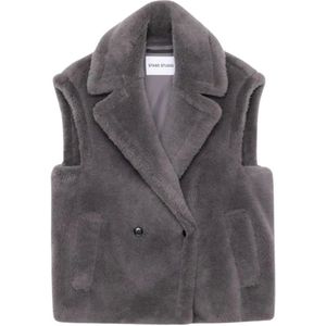 Stand Studio, Dames, Jassen, Grijs, Maat: XS Wol,