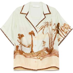 Zimmermann, Dames, Blouses & Shirts, Veelkleurig, Maat: L Zijde,