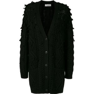 Valentino, Dames, Truien, Zwart, Maat: M Wol,