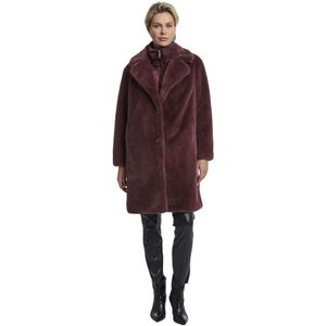 Rino&Pelle, Dames, Mantels, Bruin, Maat: 2XL Poliester,