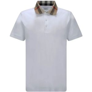 Burberry, Heren, Tops, Wit, Maat: S Katoen,