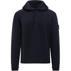 Premiata, Heren, Sweatshirts & Hoodies, Blauw, Maat: M Wol,