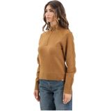 DICKIES Trui 'Ruston'  cognac / wit