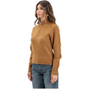 DICKIES Trui 'Ruston'  cognac / wit