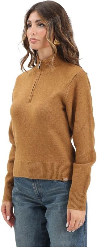 DICKIES Trui 'Ruston'  cognac / wit