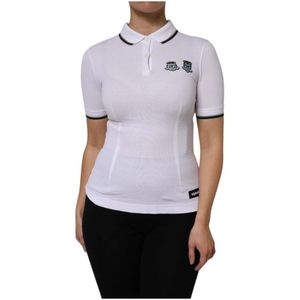 Dolce & Gabbana, Dames, Tops, Wit, Maat: 2XS Katoen,