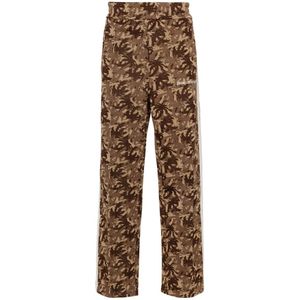 Palm Angels, Heren, Broeken, Bruin, Maat: S