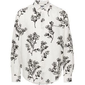 Jacquemus Bloemenprint Overhemd , White , Heren , Maat: S