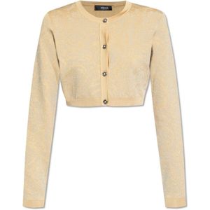 Versace - Cardigan - Lichtbeige - Jacquard - Lurex Details