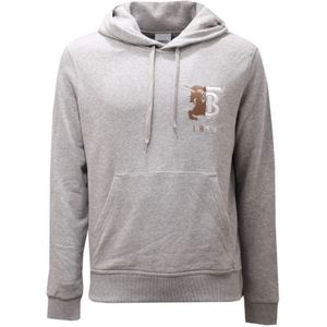 Burberry, Heren, Sweatshirts & Hoodies, Grijs, Maat: 2XS