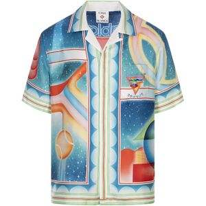 Casablanca, Heren, Overhemden, Veelkleurig, Maat: XL Zijde,