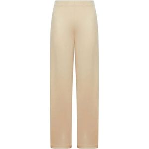 Max Mara, Dames, Broeken, Beige, Maat: S