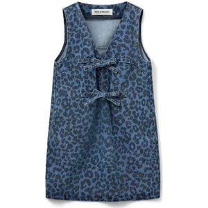Sofie Schnoor - Ingridsw Dress - Denim Blauwe V-hals Jurk - Dames