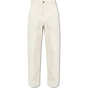 Versace, Heren, Broeken, Beige, Maat: W32 Katoen,