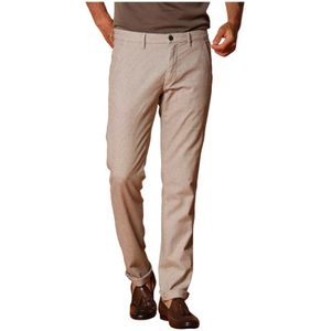 Mason's, Heren, Broeken, Grijs, Maat: S Katoen,