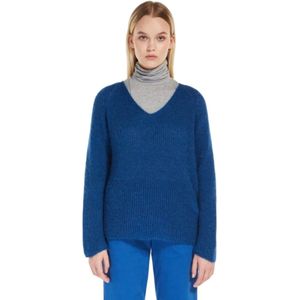 Max Mara, Dames, Truien, Blauw, Maat: L