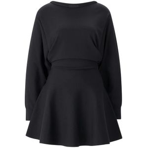 Roberto Collina, Dames, Jurken, Zwart, Maat: M