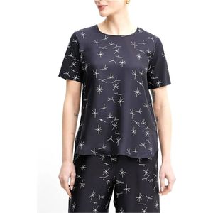 Max Mara, Dames, Tops, Blauw, Maat: XS Zijde,