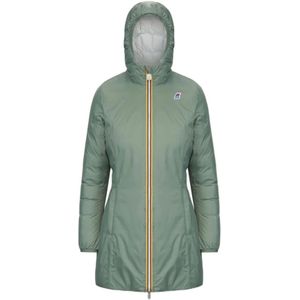 K-Way, Dames, Jassen, Groen, Maat: XL Nylon,