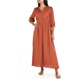 See u soon, Dames, Jurken, Bruin, Maat: S Satijn,