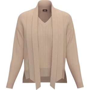 Emme DI Marella, Dames, Truien, Beige, Maat: S Wol,