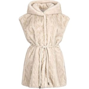 Liu Jo, Dames, Jassen, Beige, Maat: 2XS Poliester,