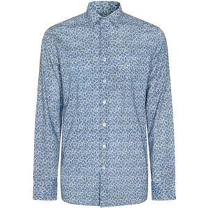 Etro, Heren, Overhemden, Blauw, Maat: XL Katoen,