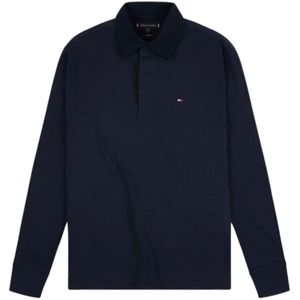 Tommy Hilfiger, Heren, Tops, Blauw, Maat: S Katoen,