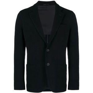 Giorgio Armani, Heren, Jassen, Blauw, Maat: XL Wol,