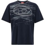 Diesel, Heren, Tops, Blauw, Maat: 3XL Katoen,