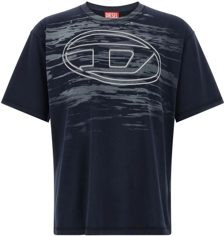 Diesel, Heren, Tops, Blauw, Maat: 3XL Katoen,