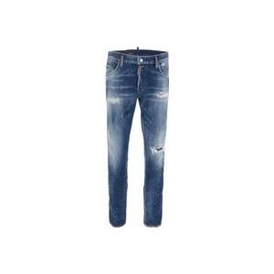 Dsquared2 Slim-fit Denim Jeans , Blue , Heren , Maat: S