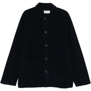 Universal Works, Heren, Jassen, Blauw, Maat: XL Fleece,