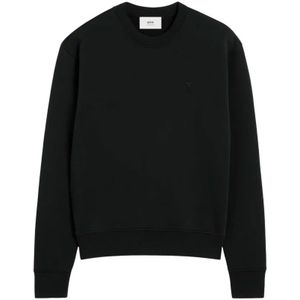 Ami Paris - Sweatshirt - Zwart - Uniseks - Biologisch Katoen