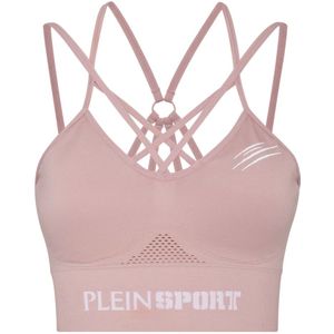 Plein Sport, Dames, Tops, Roze, Maat: XS Polyamide,