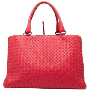 Bottega Veneta Vintage, Dames, Pre-owned, Rood, Maat: ONE Size Leer,
