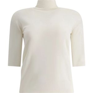 Max Mara, Dames, Blouses & Shirts, Beige, Maat: M Wol,