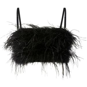 Pinko, Dames, Tops, Zwart, Maat: 2XS Viscose,