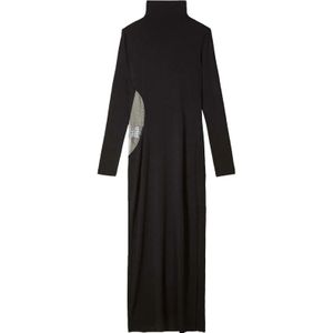 Patrizia Pepe, Dames, Jurken, Zwart, Maat: XS