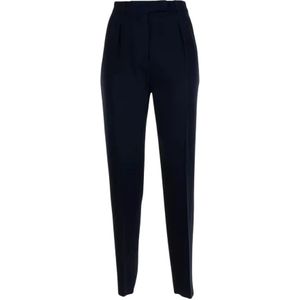 Max Mara Studio, Dames, Broeken, Blauw, Maat: XS