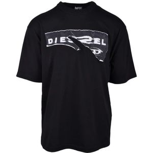 Diesel, Heren, Tops, Zwart, Maat: 2XL Katoen,