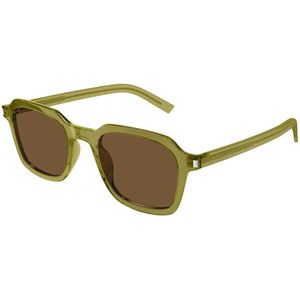 Saint Laurent - SL 715 Slim 004 - Zonnebril - Groen - Acetaat