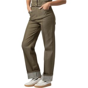 Kocca, Dames, Broeken, Groen, Maat: XL