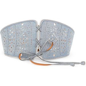 Ermanno Scervino, Dames, Accessoires, Blauw, Maat: 80 CM Katoen,