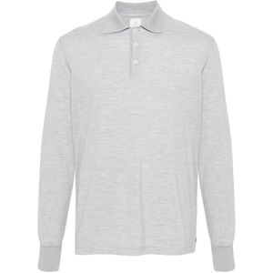 Eleventy, Heren, Tops, Grijs, Maat: 3XL Wol,