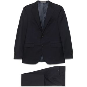 Corneliani, Heren, Pakken, Blauw, Maat: 5XL Wol,