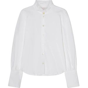 Busnel, Dames, Blouses & Shirts, Wit, Maat: XS Katoen,