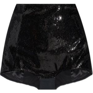 Dolce & Gabbana, Dames, Korte broeken, Zwart, Maat: XS